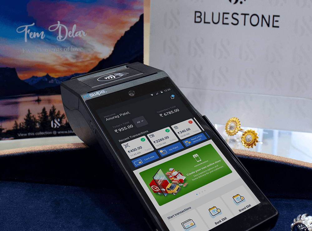 Mswipe card swipe machine - Best-in-class cashless solutions for jewellers